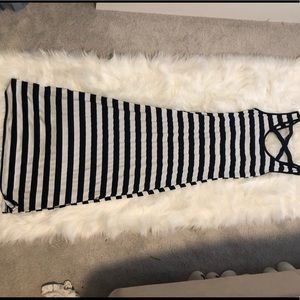 Foreign Exchange Striped Maxi Dress